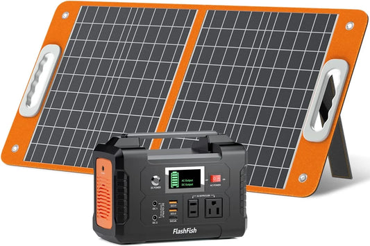 Power Your Adventures: 200W Solar Generator with Included 60W Waterproof Solar Panel - Perfect Emergency Backup Supply